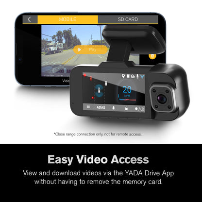 YADA Roadcam AI 3 Channel Dashcam
