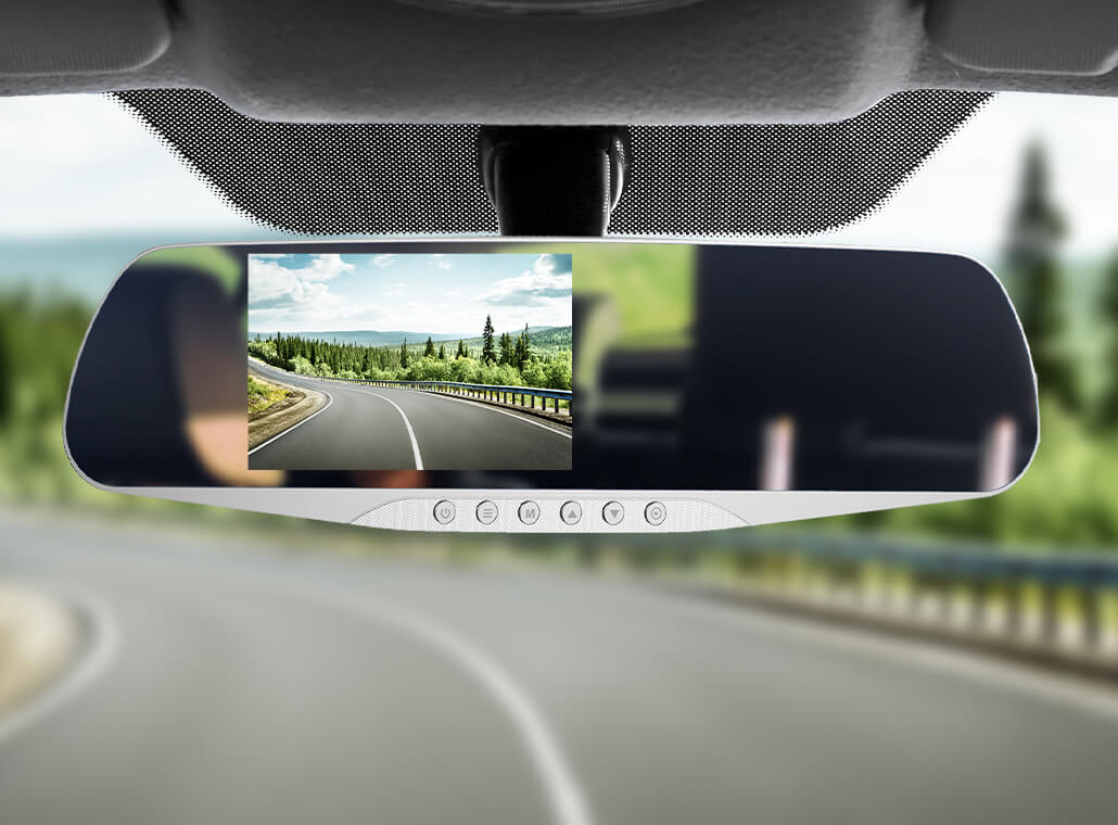 YADA 1080P FHD Dashcam & Rearview Mirror 2-in-1 with 4.5