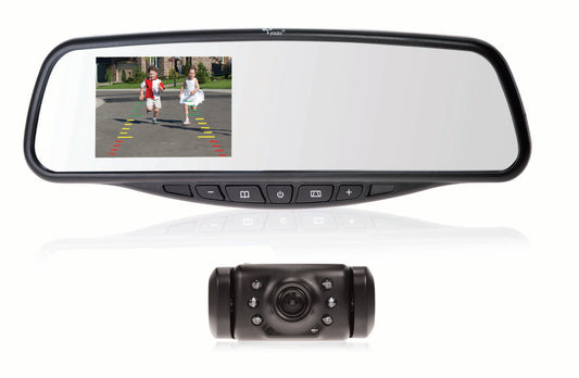 Digital Wireless Backup Camera with 3.5" Mirror Monitor