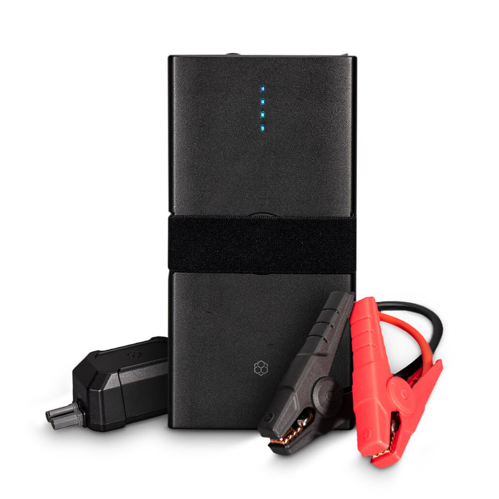 Yato Profi Powerbank mit Jumpstarter 200A/400A/7500 mAh | 5V/2A USB |  Notlicht | Tragbare Auto Starthilfe Autobatterie Anlasser Taschenlampe